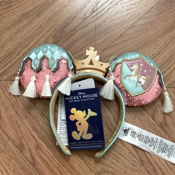 NWT The Main Attraction Ear Headband Prince Charming Regal Carrousel Disney Mickey Mouse Main Attraction Ear Headband Prince  main image 4